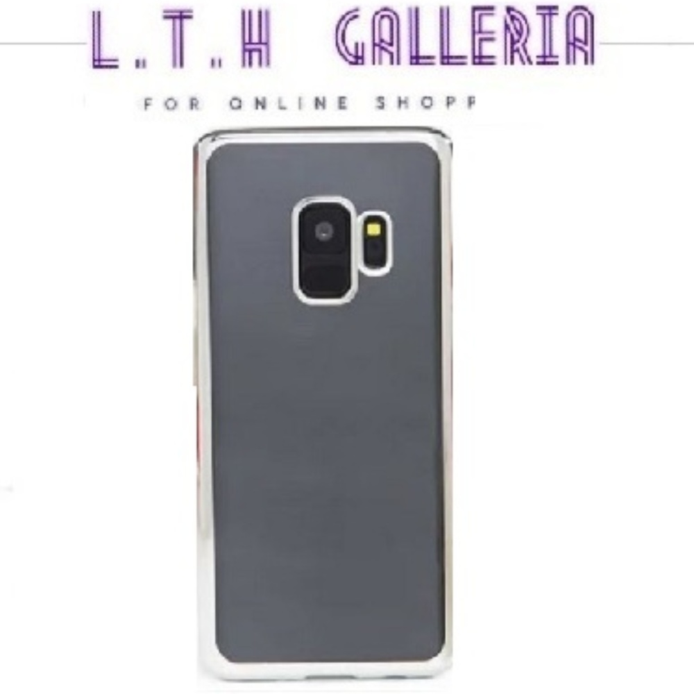 NEW!!! metallic SILVER edge galaxy s®9 PLUS case